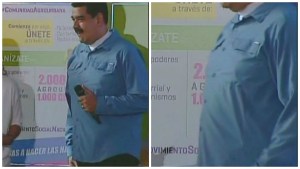 ¿Estará comiendo mango? Te presentamos el barrigón de Maduro (Fotos)