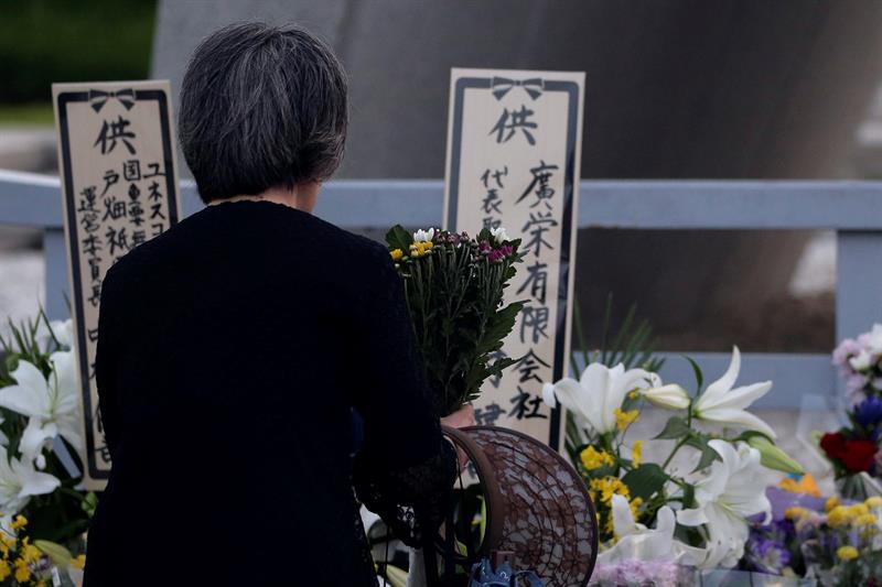 Japón conmemora con un minuto de silencio a víctimas del bombardeo atómico en Hiroshima