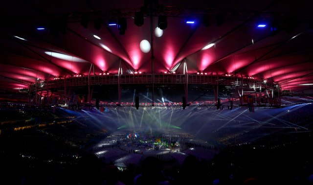 2016 Rio Olympics - Closing ceremony - Maracana - Rio de Janeiro, Brazil - 21/08/2016. Performers take part in the closing ceremony. REUTERS/Vasily Fedosenko FOR EDITORIAL USE ONLY. NOT FOR SALE FOR MARKETING OR ADVERTISING CAMPAIGNS.