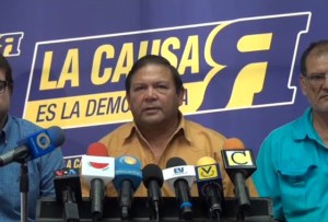 Andrés Velásquez llama a conformar gran movimiento nacional en defensa del derecho al voto