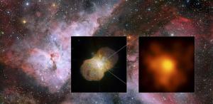 Captan fuertes choques de viento en el reconocido sistema estelar Eta Carinae