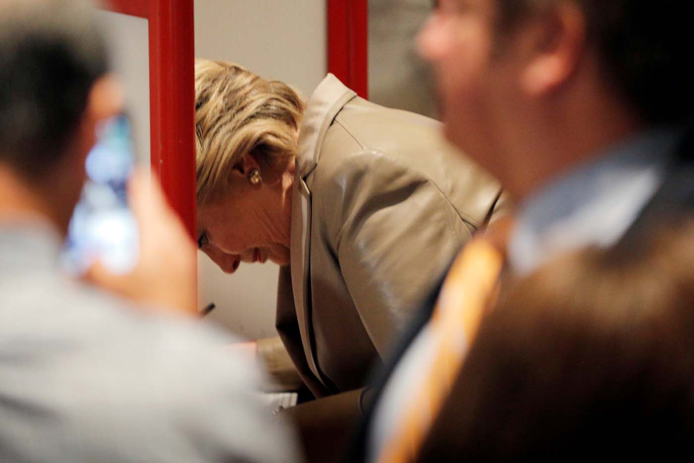 Hillary Clinton ya votó y confía en su victoria (fotos)