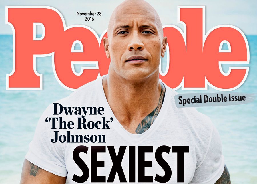 Dwayne “The Rock” Johnson fue elegido como el hombre vivo más sexy (Fotos + Video)