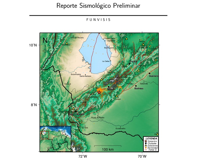 Se registró sismo de magnitud 3.3 en El Vigía