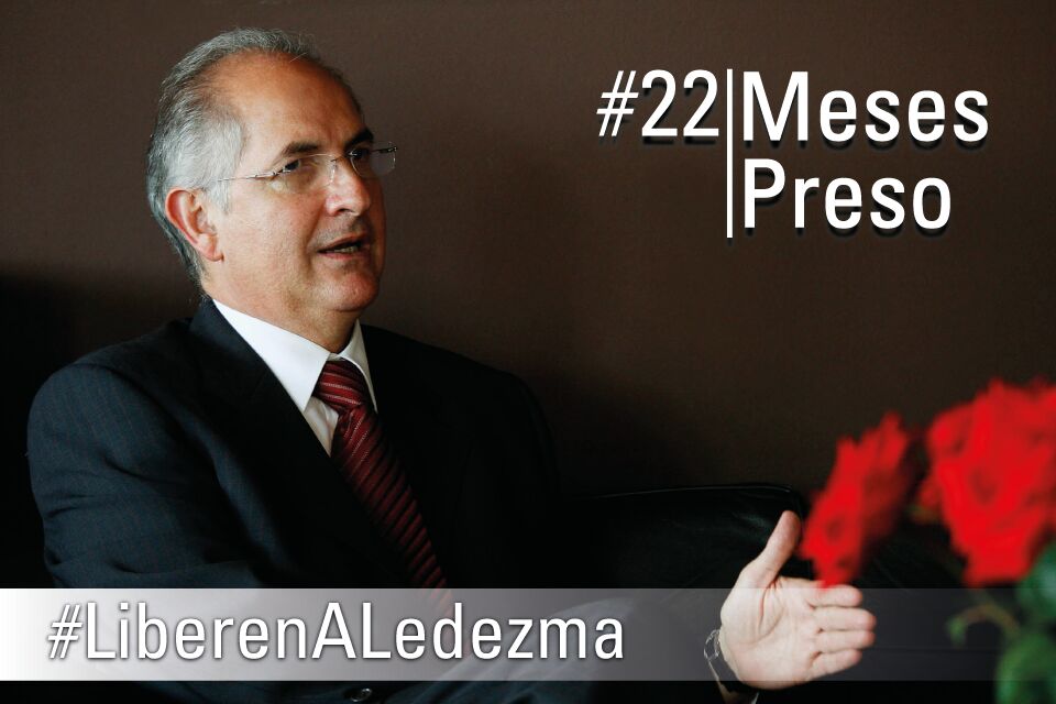 Un año y diez meses injustamente detenido cumple Antonio Ledezma