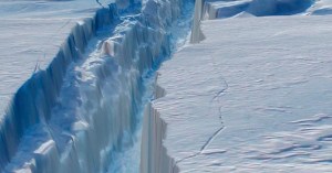 La barrera de hielo Larsen C en la Antártica está a punto de desprenderse