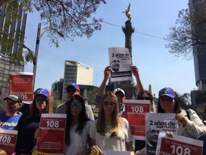 Venezolanos en México exigieron libertad de Ledezma (Fotos)