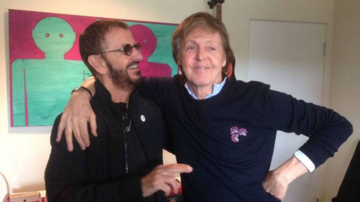 Paul McCartney y Ringo Starr juntos tras siete años para sesión de estudio