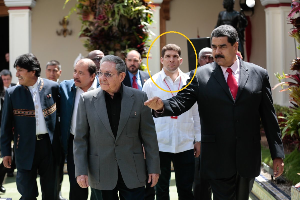El “Cangrejo”, el nieto-escolta de Raúl Castro, también estuvo en Caracas (+fotos)