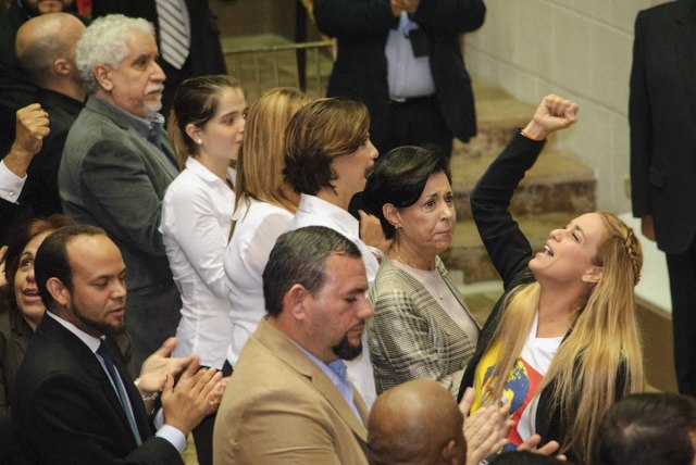 Lilian Tintori, esposa del líder de Voluntad Popular y preso político, Leopoldo López. Foto: Prensa Lilian Tintori