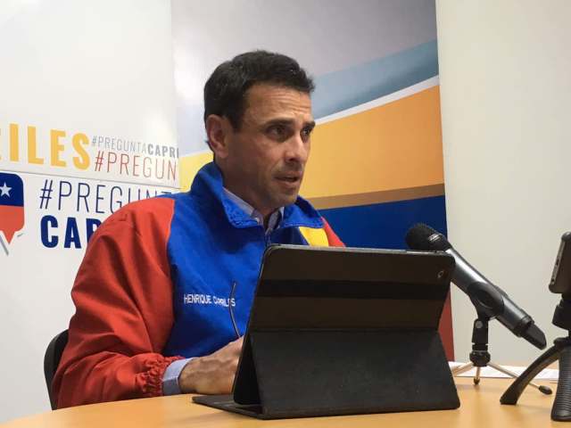 Gobernador de Mirada, Henrique Capriles. Foto: Prensa Miranda