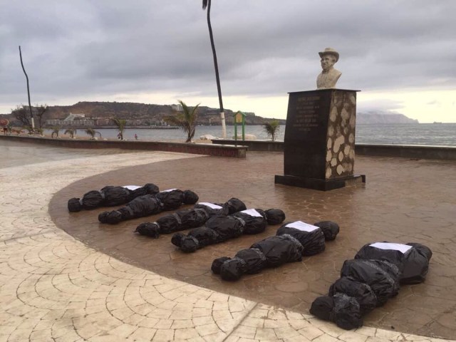 Protesta en el estado Anzoátegui por los caídos durante las protestas