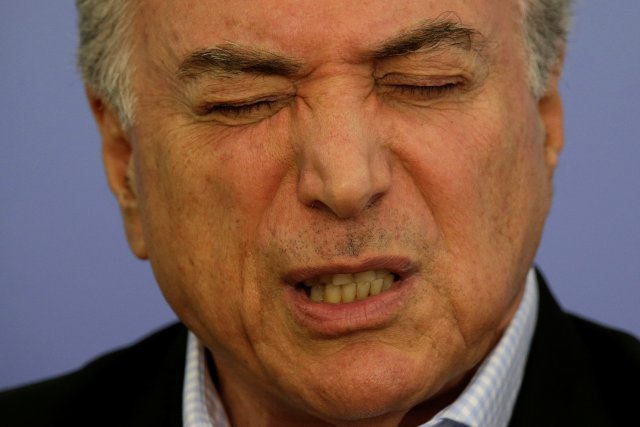 El presidente de Brasil, Michel Temer. REUTERS/Ueslei Marcelino