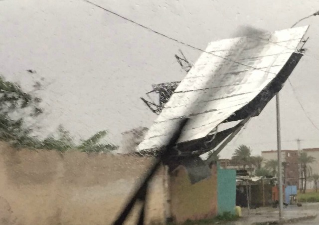 Foto: Paso de la tormenta Bret en la Península Araya / Deudelis Oviedo