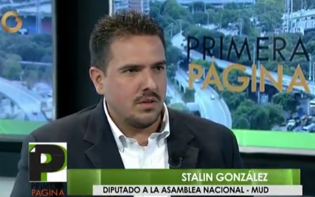 Stalin González, diputado y jefe de la fracción opositora en la AN / Foto captura tv