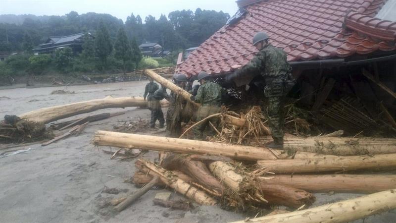 Las lluvias torrenciales en Japón dejan al menos 3 muertos y 11 desaparecidos