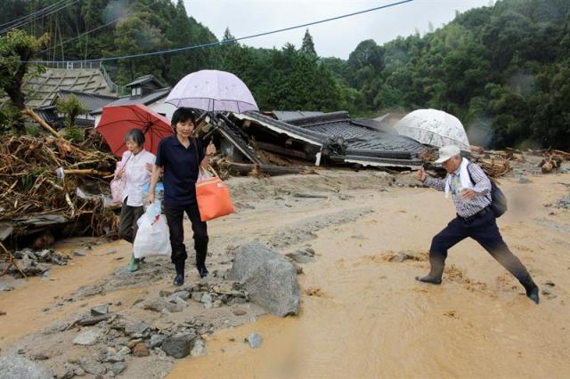 Asciende a seis el número de fallecidos por las lluvias torrenciales en Japón. EFE