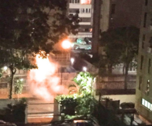 Paramilitares apoyados por cuerpos de seguridad lanzan lacrimógenas contra edificios en La Urbina (Video)
