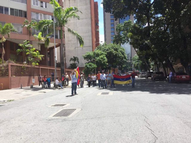 Foto: En la avenida Casanova de Caracas se sumaron al trancazo  / Cortesía