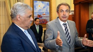Zapatero y canciller dominicano instan a un diálogo urgente en Venezuela