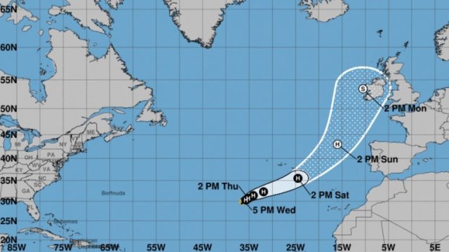 Ofelia se convierte en el huracán número diez de esta temporada en el Atlántico (Foto: Diario Las Américas)