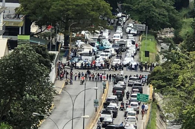 Foto: Protesta en La Trinidad / Traffic Center