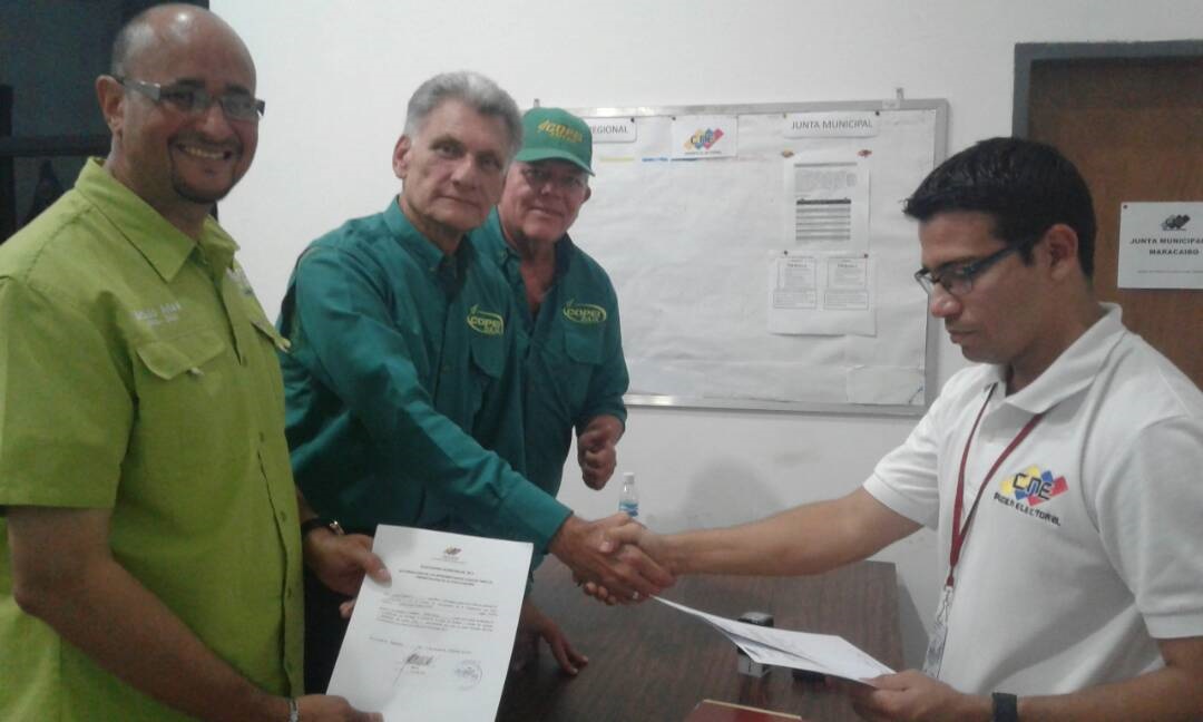 Joaquín Chaparro O. oficializa candidatura a la alcaldía de Maracaibo por Copei