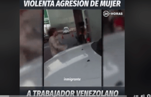 Graban discriminatorio ataque de mujer hacia un venezolano en Chile (Video)