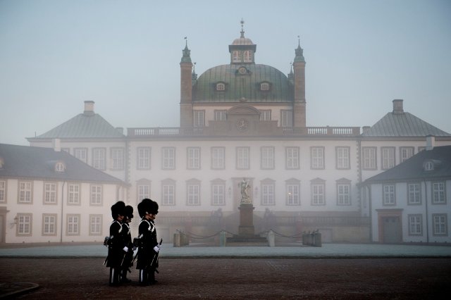 Fredensborg Palace is seen after the announcement of Prince Henrik's death, in Fredensborg, Denmark, February 14, 2018. Ritzau Scanpix Denmark/Liselotte Sabroe via REUTERS ATTENTION EDITORS - THIS IMAGE WAS PROVIDED BY A THIRD PARTY. DENMARK OUT. NO COMMERCIAL OR EDITORIAL SALES IN DENARK.
