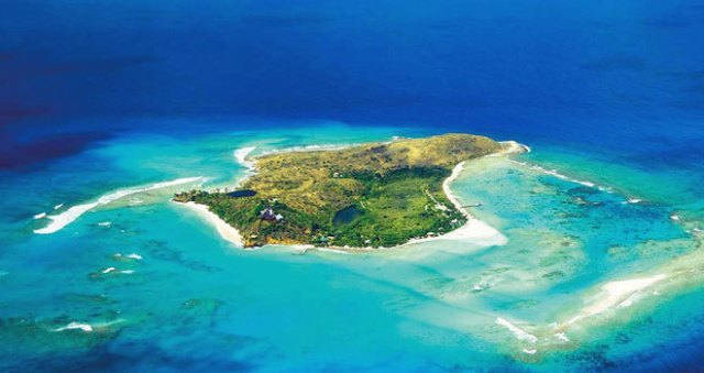 Vista aérea de este paraíso de las Islas Vírgenes Británicas