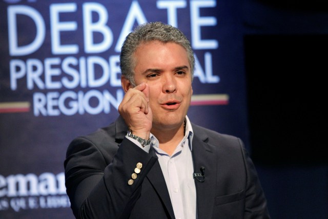 El candidato a la Presidencia de Colombia Ivan Duque | FOTO: REUTERS / Fredy Builes