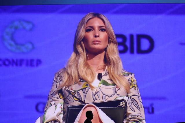 Ivanka Trump, ofrece rueda de prensa en el marco de la Cumbre de las Américas // Foto  EFE