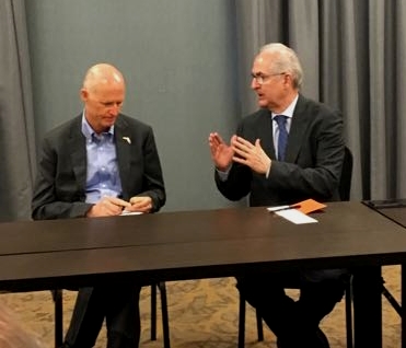 Foto: Antonio ledezma y Rick Scott / Prensa