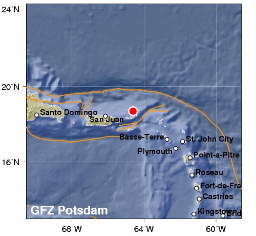 Dos temblores al noreste de Puerto Rico se dejan sentir en la isla caribeña