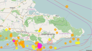 Un sismo de magnitud 3,4 sacude zona oriental de provincia cubana Guantánamo