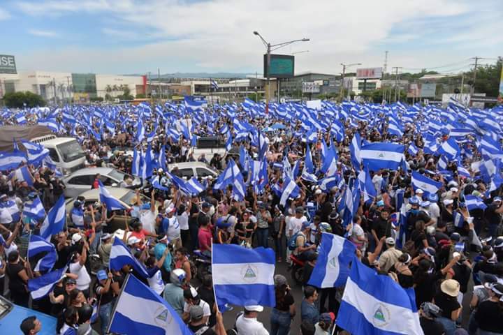 En Video: La multitudinaria marcha en Nicaragua por justicia y democracia