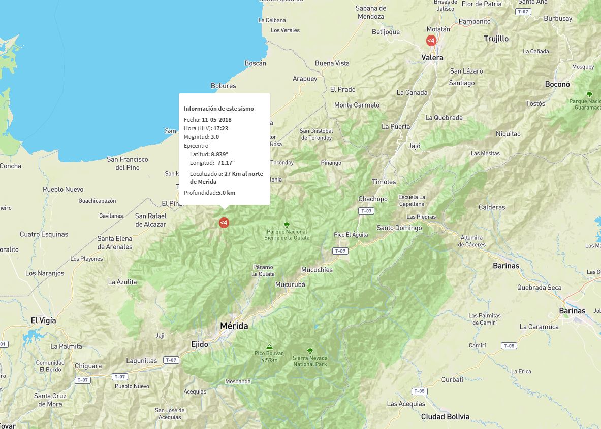 Registran sismo de magnitud 3 en Mérida