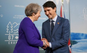 Primeros ministros de Canada y Reino Unido se reúnen antes del inicio de la Cumbre del G7