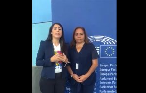 Patricia de Ceballos agradece presión internacional en Eurocámara para la liberación de su esposo