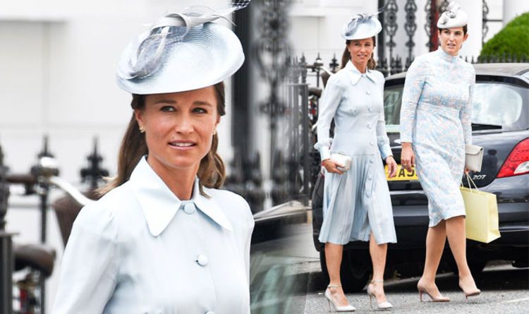 Pippa, una de las primeras en llegar para el bautizo del príncipe Louis (fotos)