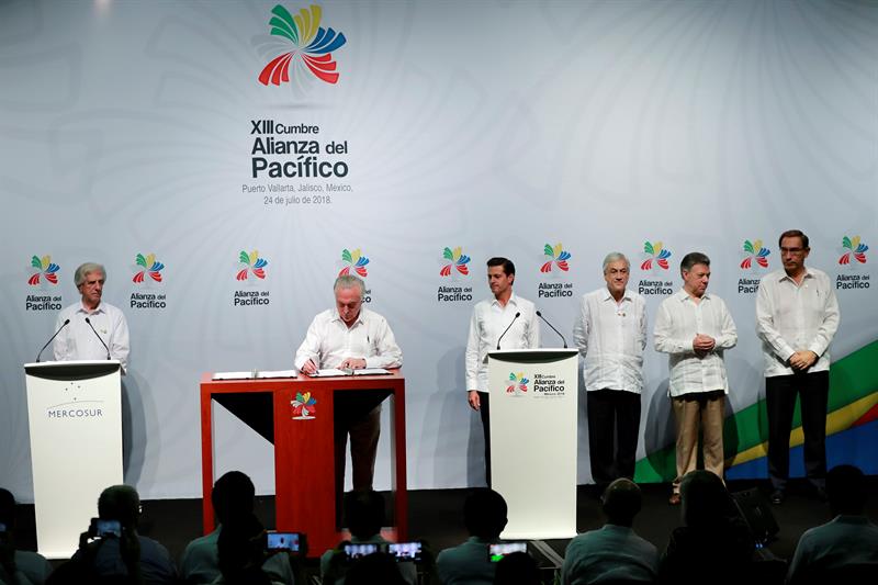 Alianza del Pacífico y Mercosur firman plan de acción para mayor integración