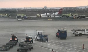 Avión aterrizó de emergencia en aeropuerto de Lima sin dejar víctimas (Video)