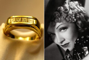 Subastado anillo de diamantes de Marlene Dietrich por 7.877 euros