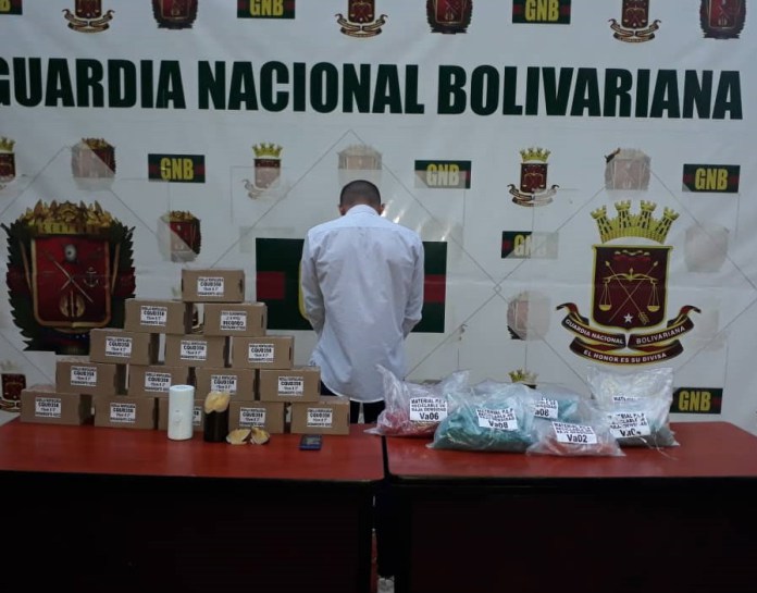 Detienen a hombre con más de 20 kilos de cocaína en Táchira