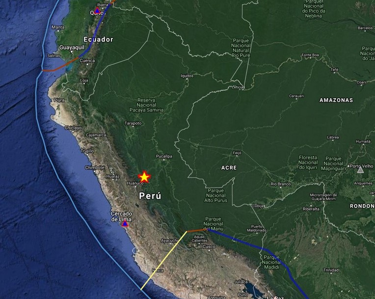 Un sismo de magnitud 5,5 sacude el centro de Perú