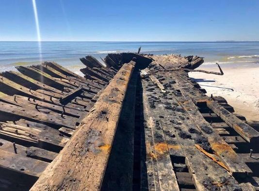 Descubren barcos que se hundieron en EEUU durante 1899 tras el paso del huracán Michael