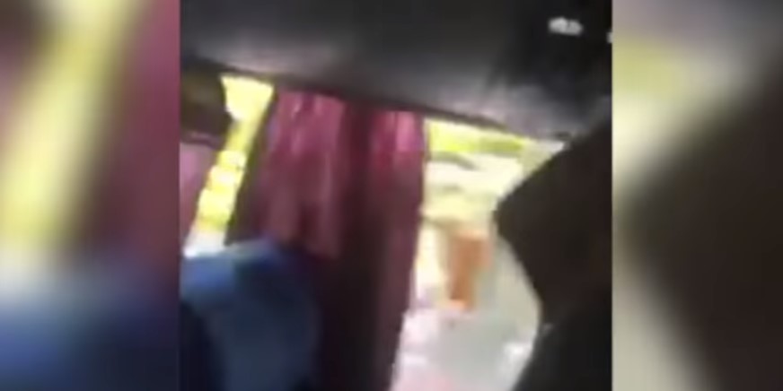 Así se vio el ataque al bus de Boca desde el interior (Video)