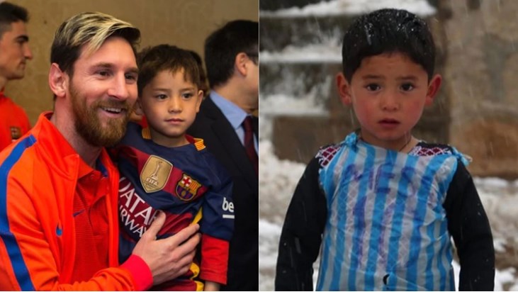 Murtaza, el pequeño fanático afgano que conoció a Lionel Messi, tuvo que huir perseguido por talibanes