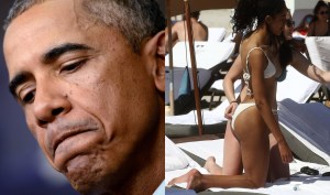 ¡Decreto presidencial! A la hija de Obama le luce bien el bikini blanco (Foto)