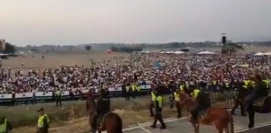 EN VIDEO: En Cúcuta, un mar de gente espera el inicio del Venezuela Aid Live